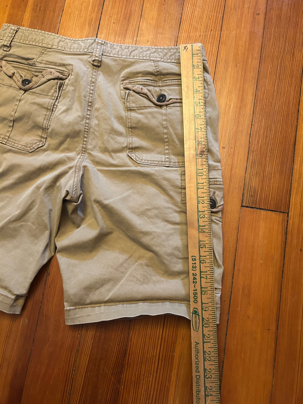 Aéropostale Men's Cargo Shorts Beige Cotton Spandex Regular Fit Size 32 - Picture 2 of 7